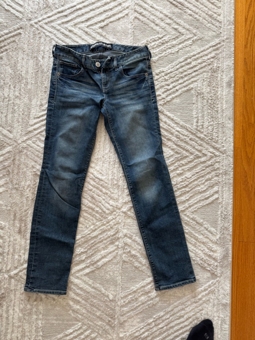 Express Dark Blue Skinny Jeans